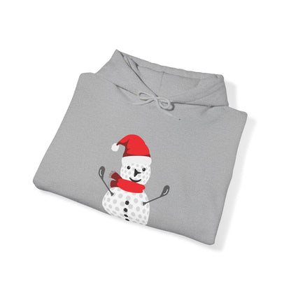 Golf Ball Snowman Hooded Sweatshirt Hoodie