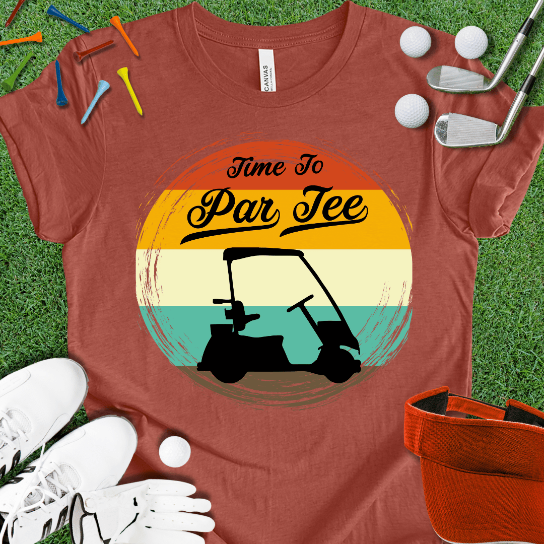 Time To Par Tee Golf Cart T-Shirt