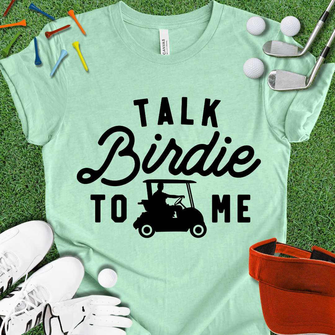 Talk Birdie To Me Blk T-Shirt