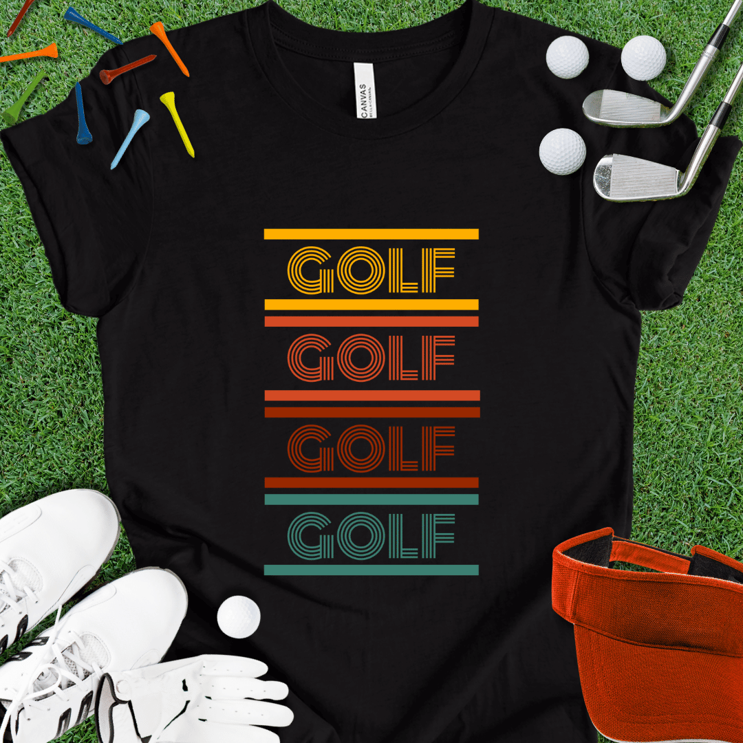 Retro Style 8-Bit Golf T-Shirt