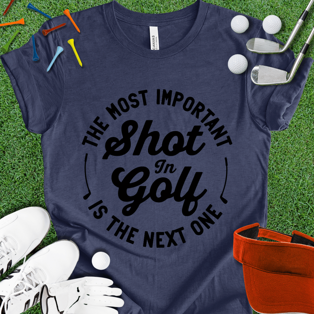 Most Important Shot In Golf Black T-Shirt