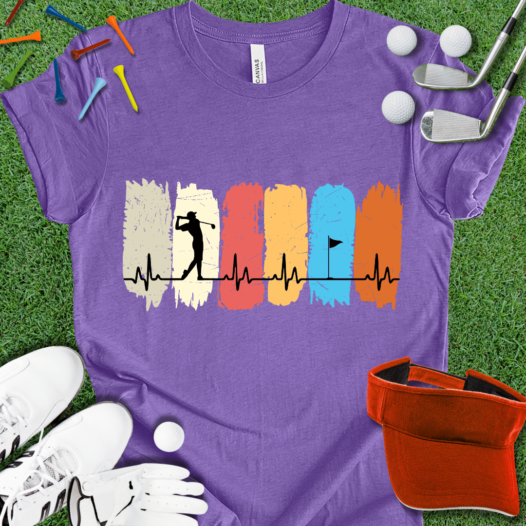 Golf Heartbeat T-Shirt