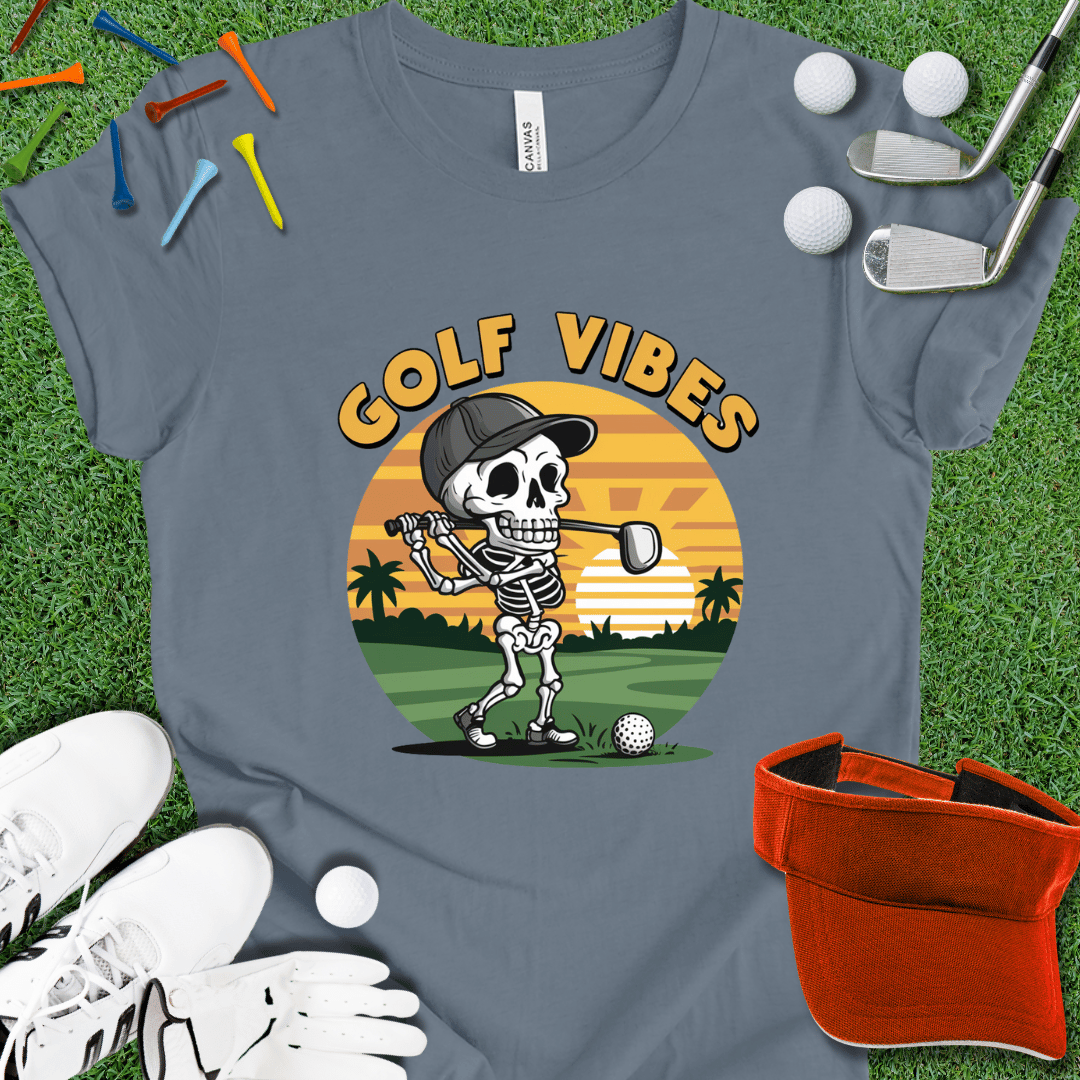 Golf Vibes Skeleton Graphic T-Shirt