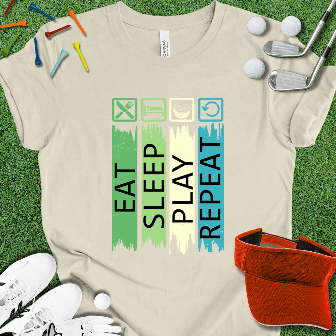 Eat Sleep Golf Repeat T-Shirt