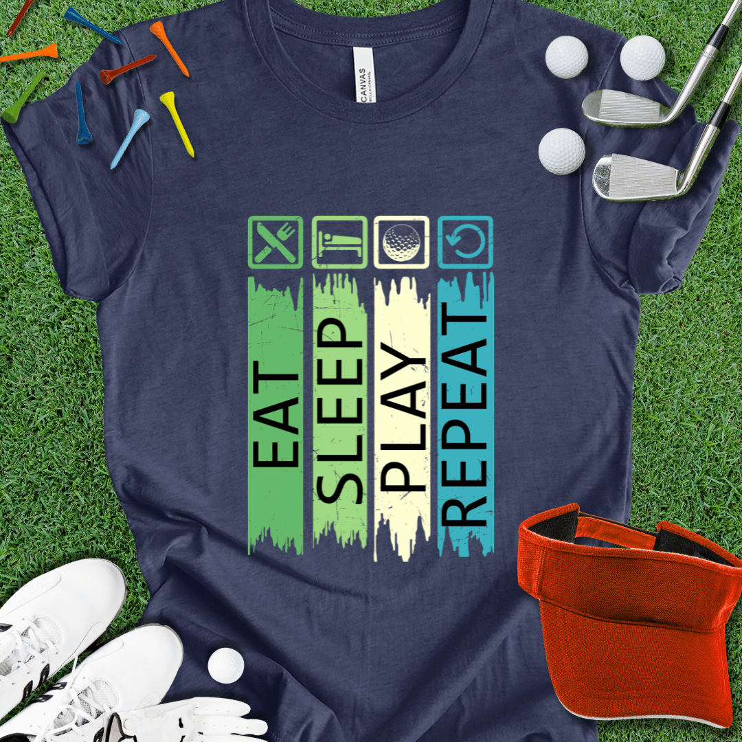 Eat Sleep Golf Repeat T-Shirt