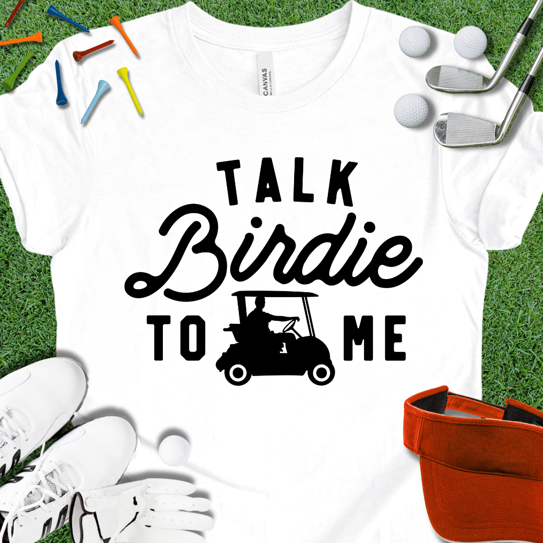 Talk Birdie To Me Blk T-Shirt