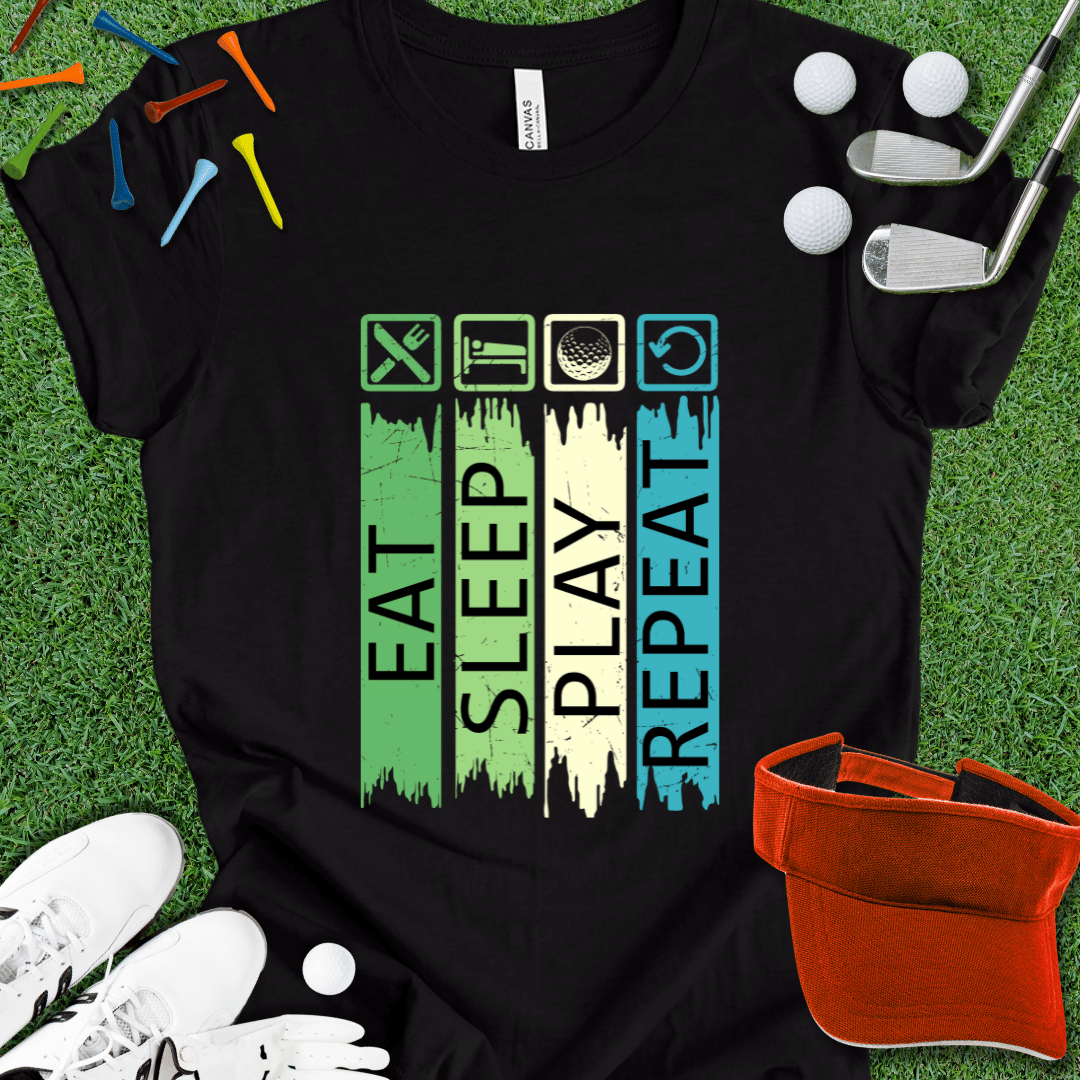 Eat Sleep Golf Repeat T-Shirt