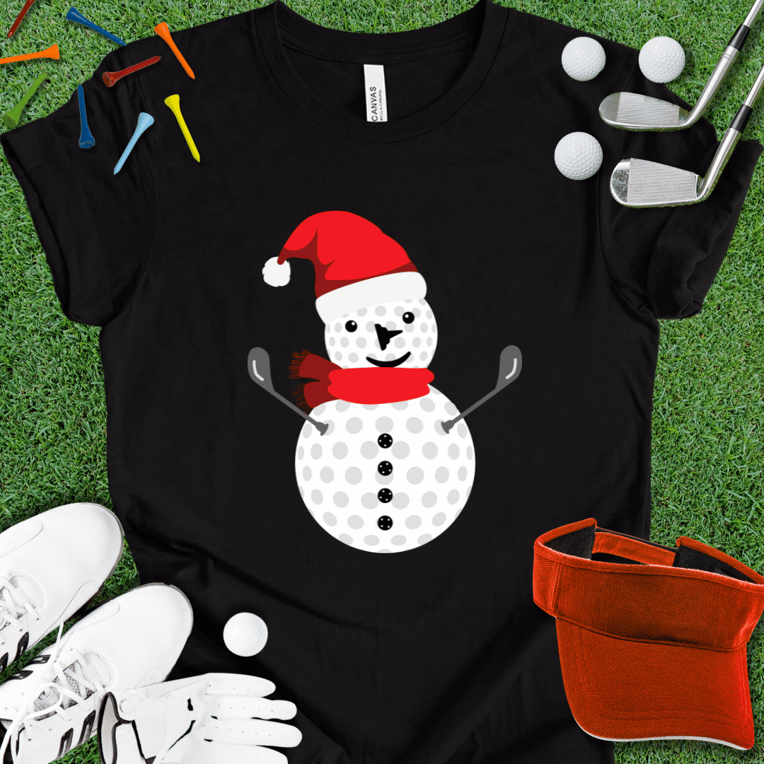 Golf Ball Snowman T-Shirt