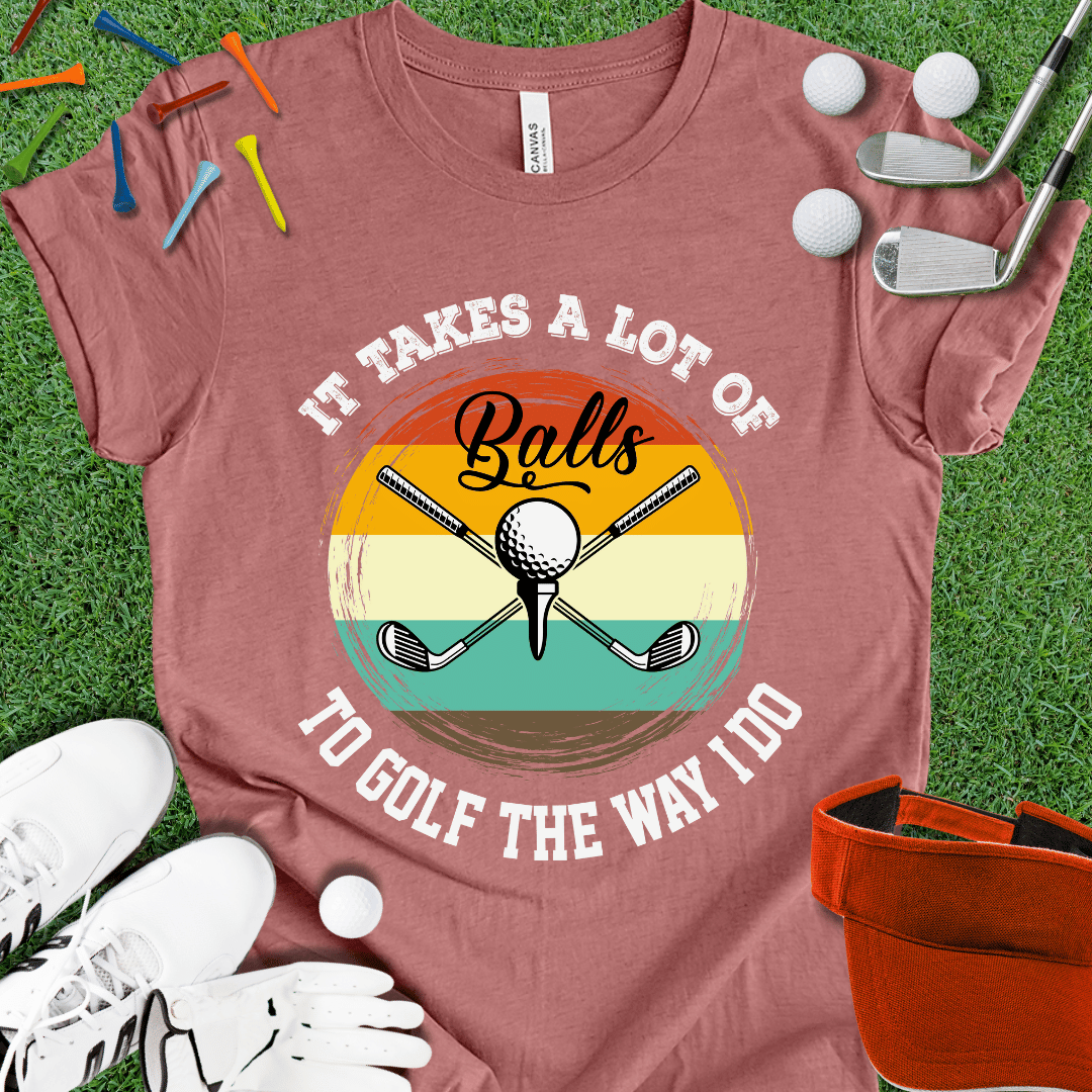 It Takes Balls Retro T-Shirt