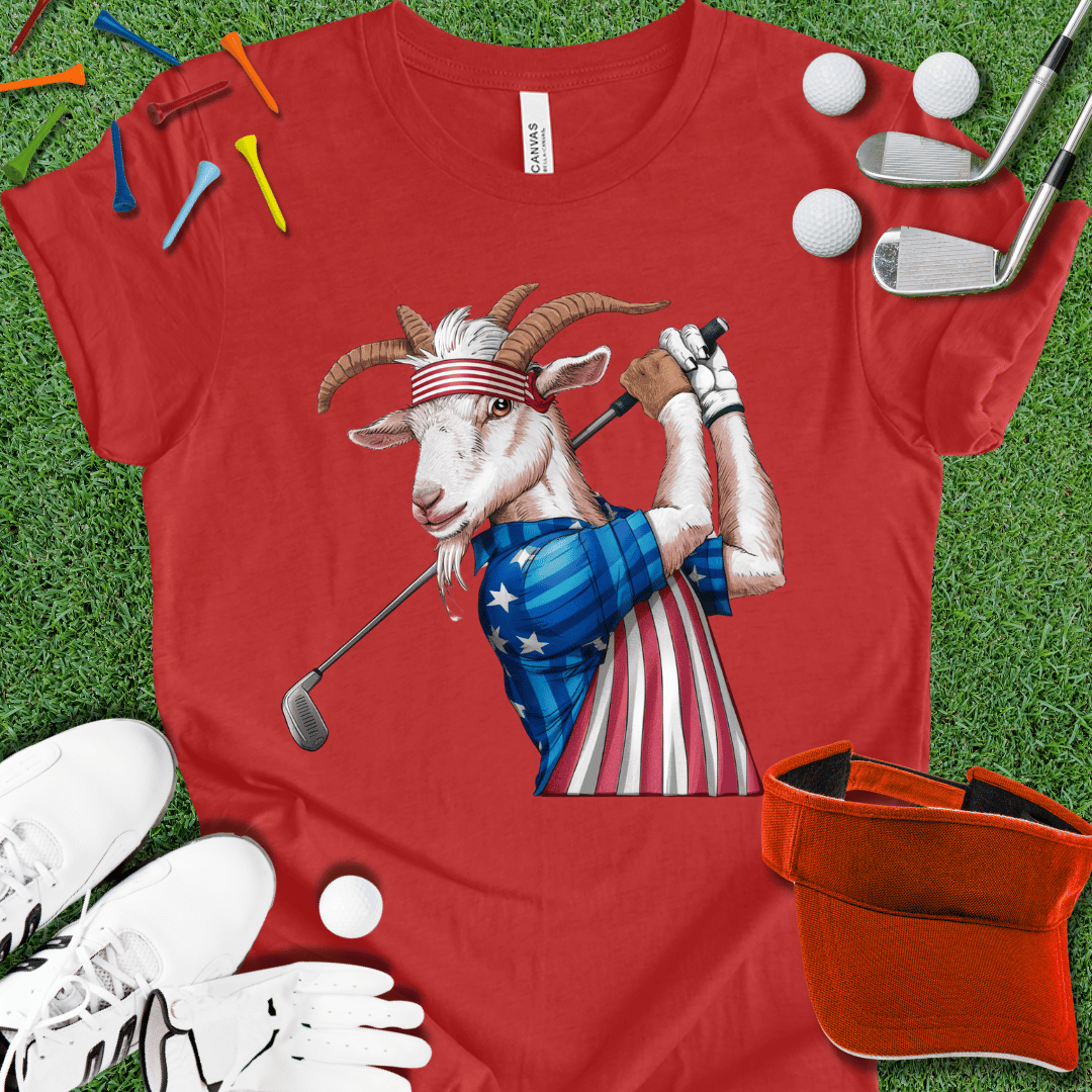 Golfing GOAT America Graphic T-Shirt