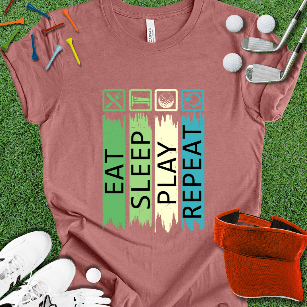 Eat Sleep Golf Repeat T-Shirt