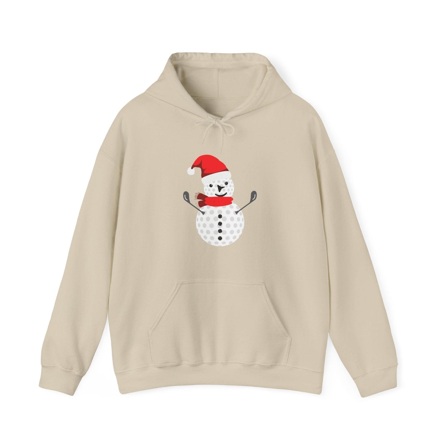 Golf Ball Snowman Hooded Sweatshirt Hoodie