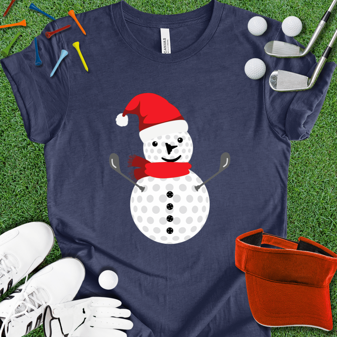 Golf Ball Snowman T-Shirt