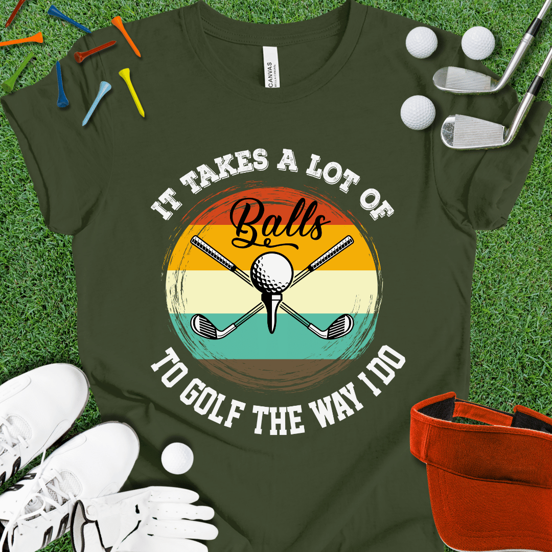 It Takes Balls Retro T-Shirt