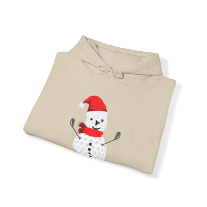 Golf Ball Snowman Hooded Sweatshirt Hoodie