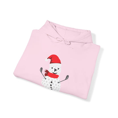 Golf Ball Snowman Hooded Sweatshirt Hoodie