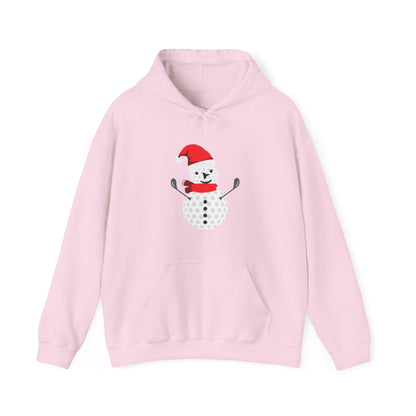 Golf Ball Snowman Hooded Sweatshirt Hoodie