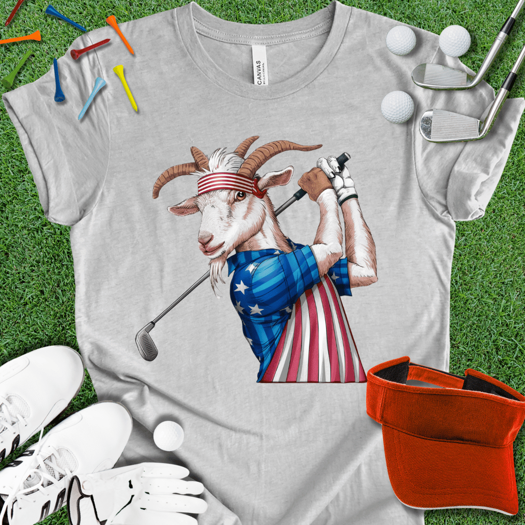 Golfing GOAT America Graphic T-Shirt