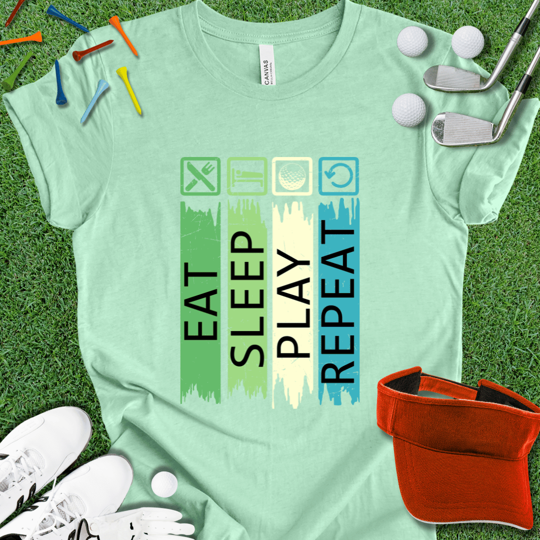 Eat Sleep Golf Repeat T-Shirt