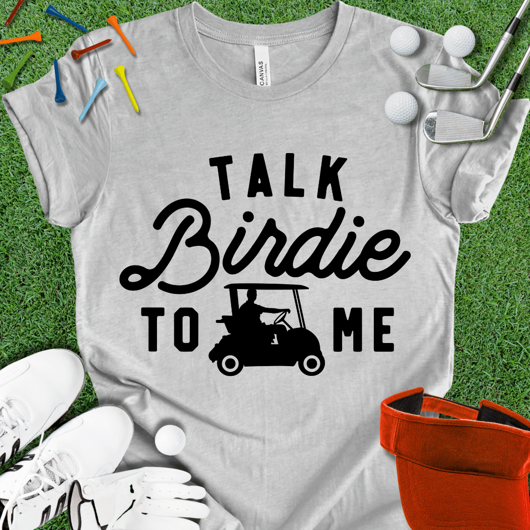 Talk Birdie To Me Blk T-Shirt