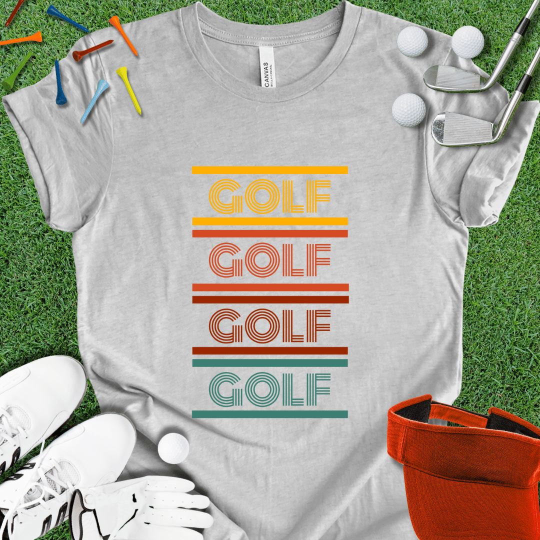 Retro Style 8-Bit Golf T-Shirt