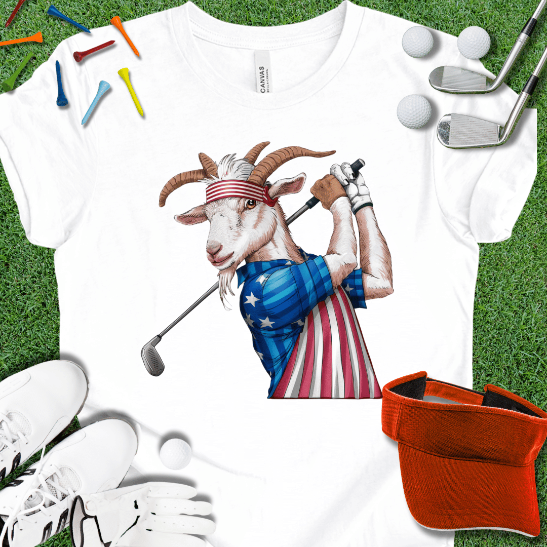 Golfing GOAT America Graphic T-Shirt