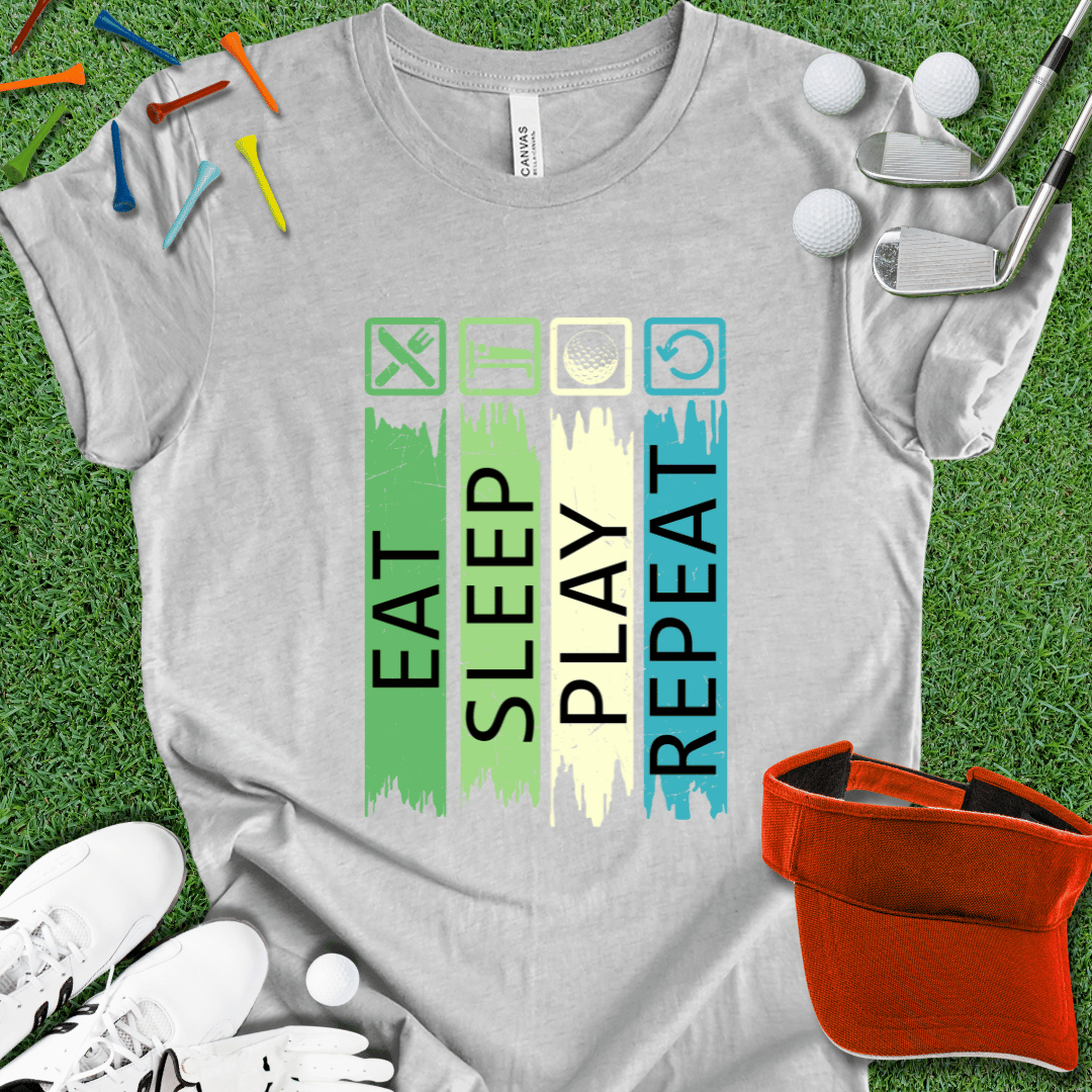 Eat Sleep Golf Repeat T-Shirt