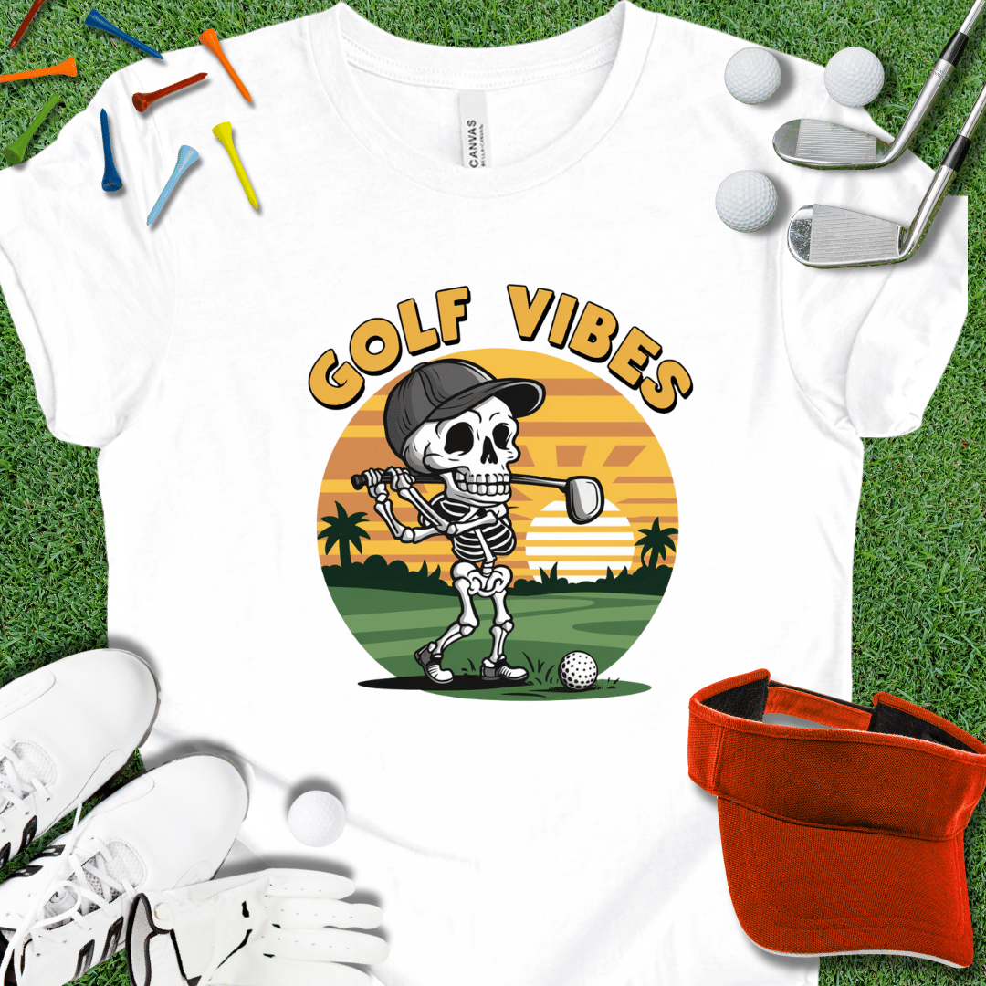 Golf Vibes Skeleton Graphic T-Shirt