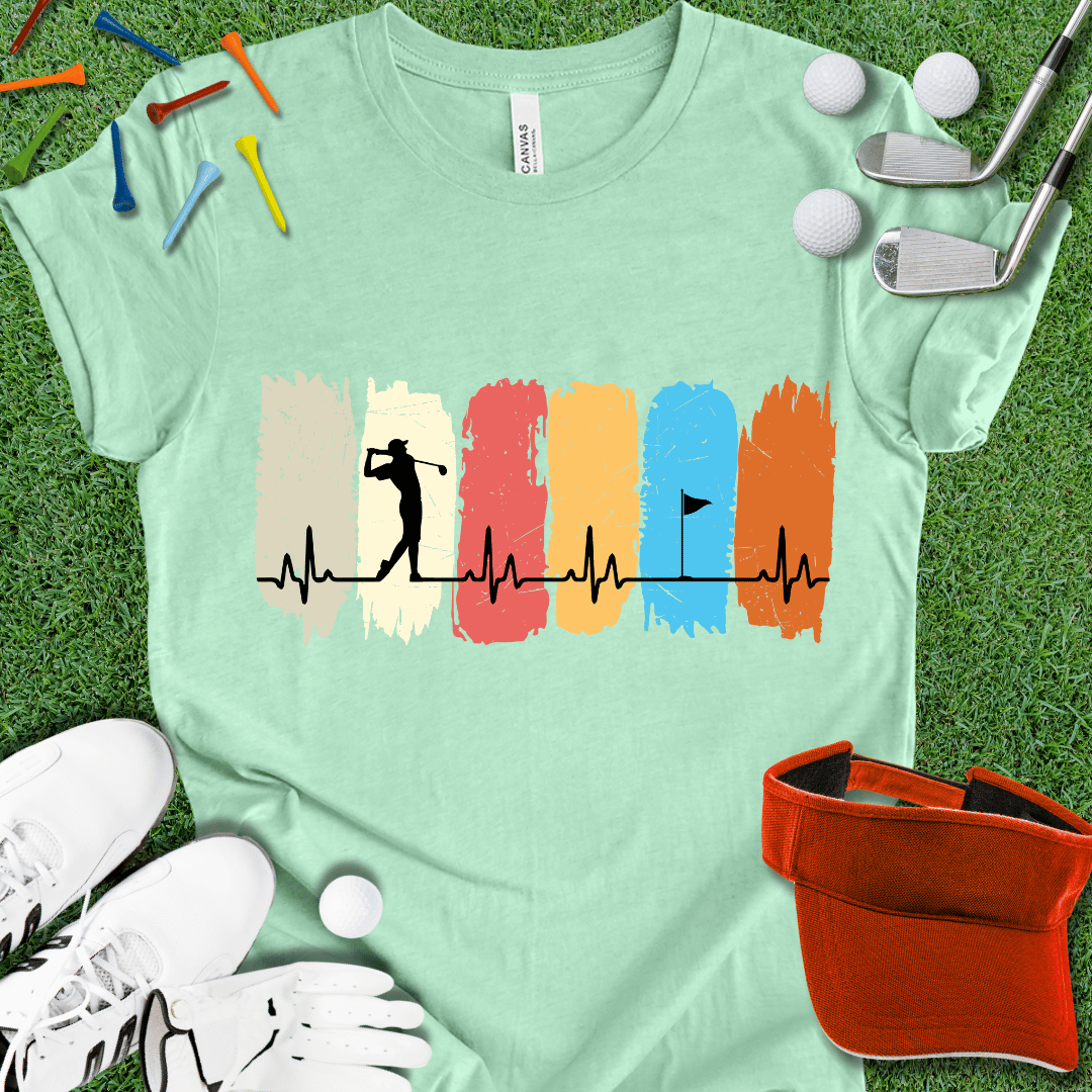 Golf Heartbeat T-Shirt