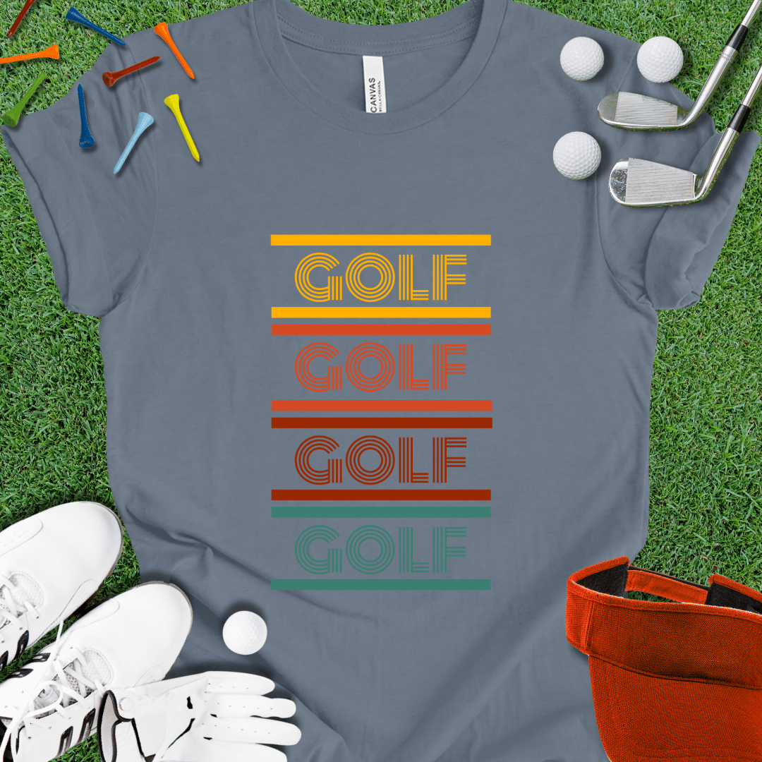 Retro Style 8-Bit Golf T-Shirt