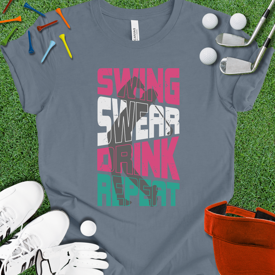 Swing Swear Drink Repeat T-Shirt