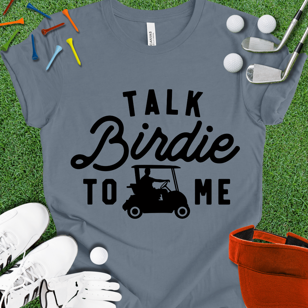 Talk Birdie To Me Blk T-Shirt