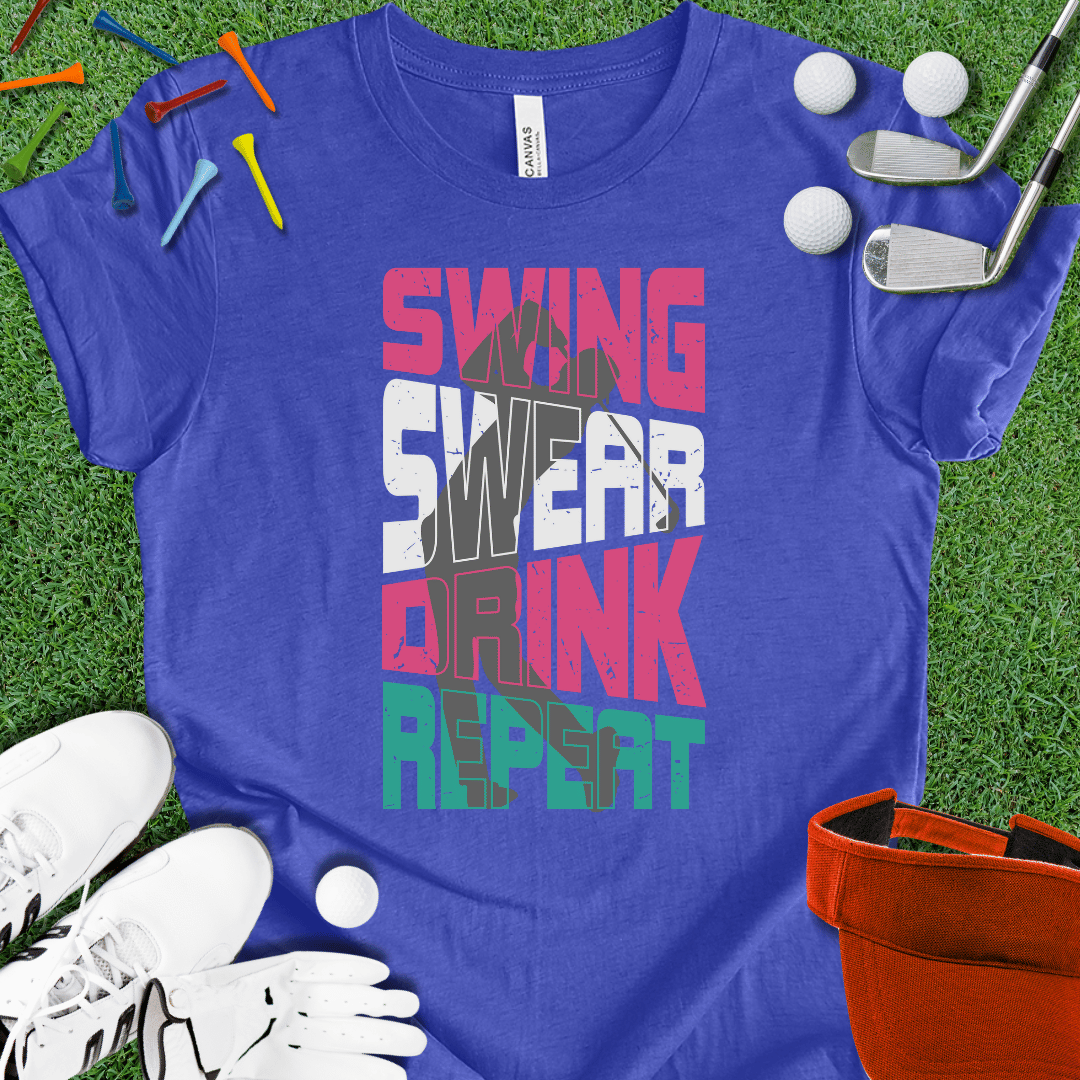 Swing Swear Drink Repeat T-Shirt