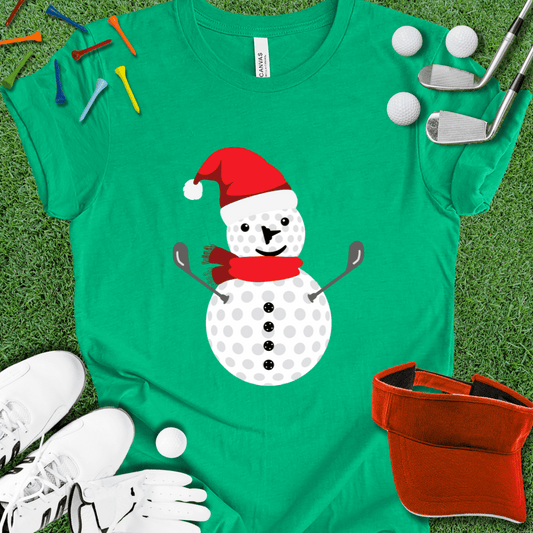 Golf Ball Snowman T-Shirt