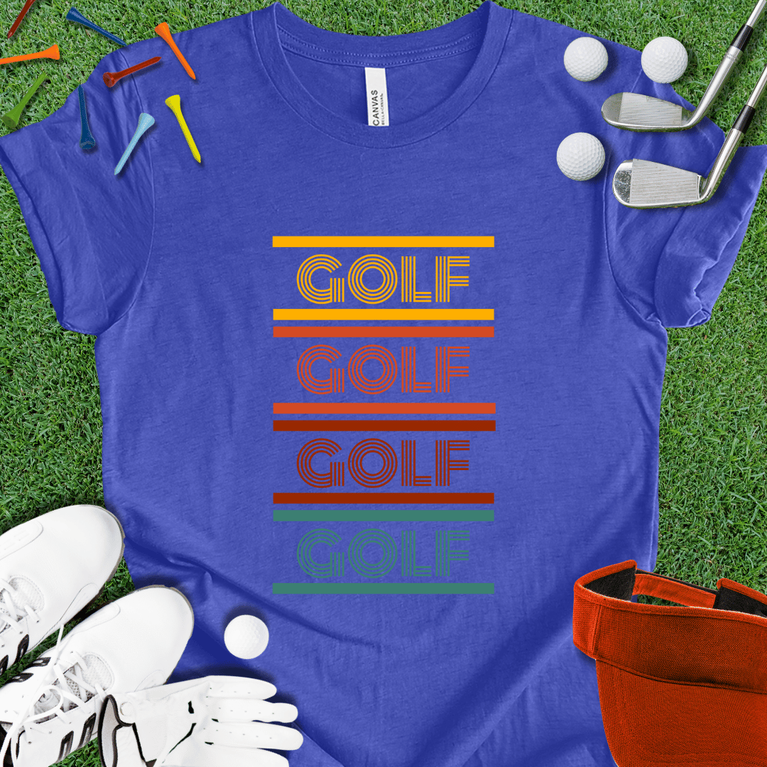 Retro Style 8-Bit Golf T-Shirt