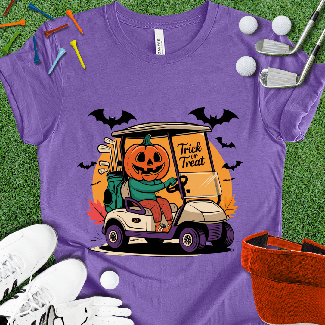 Jack-O-Lantern Golf Cart T-Shirt