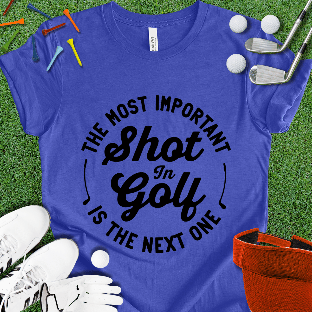 Most Important Shot In Golf Black T-Shirt