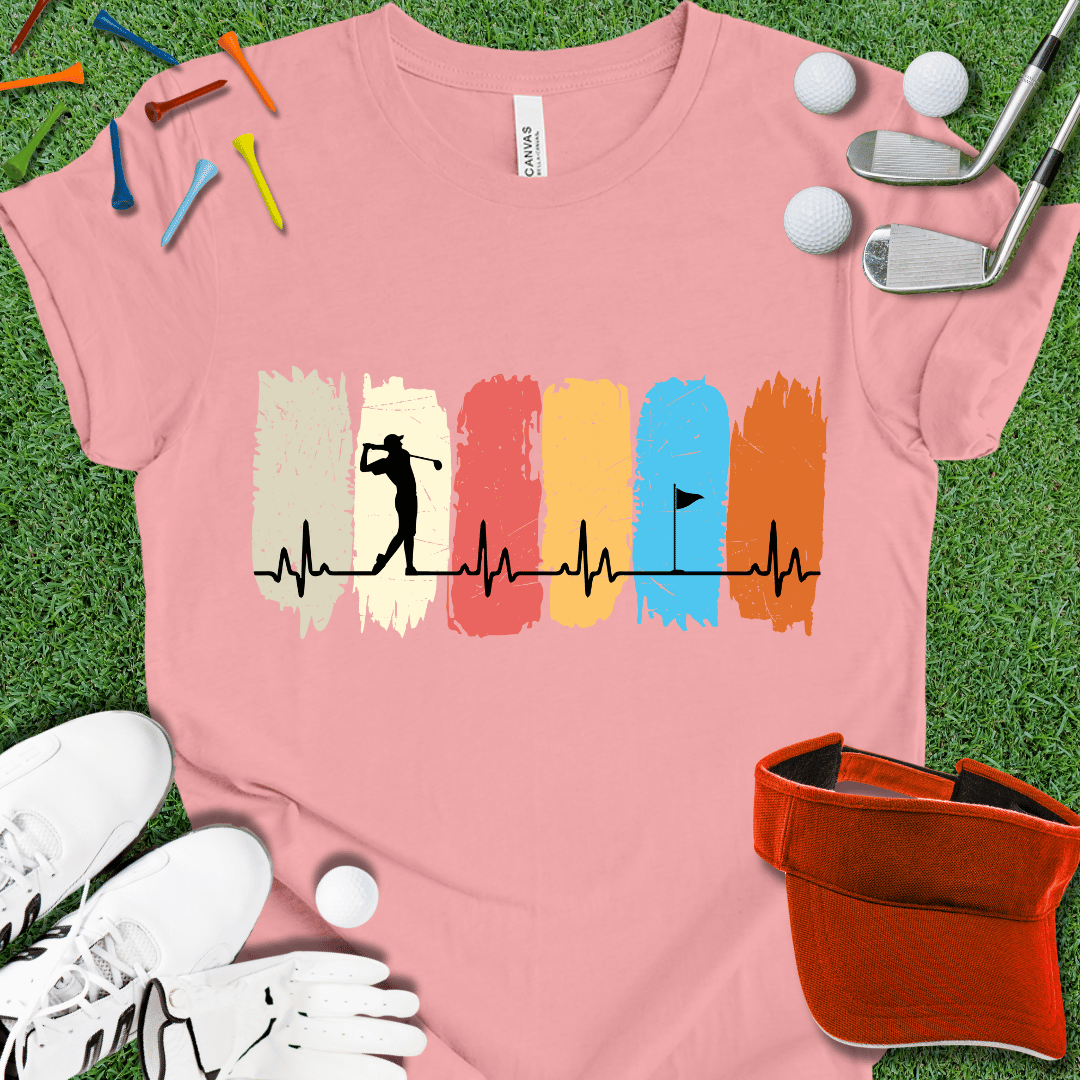 Golf Heartbeat T-Shirt