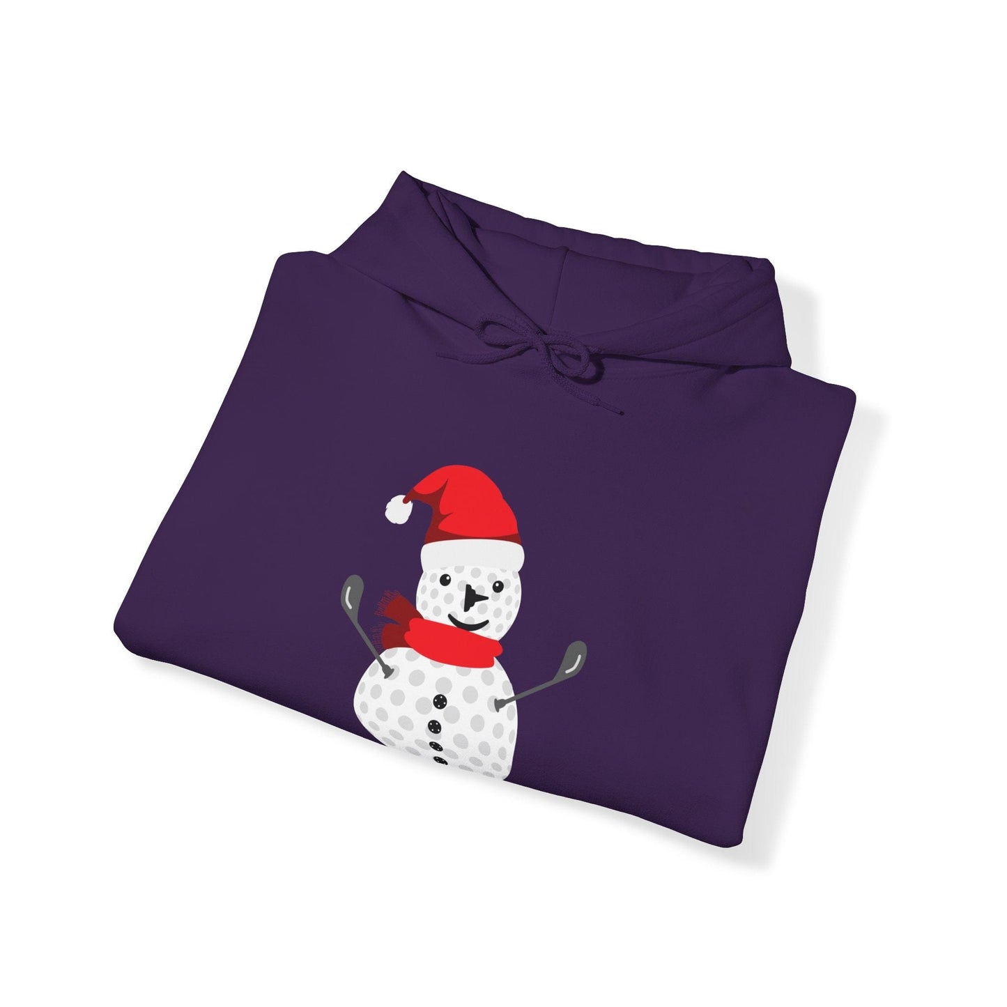 Golf Ball Snowman Hooded Sweatshirt Hoodie