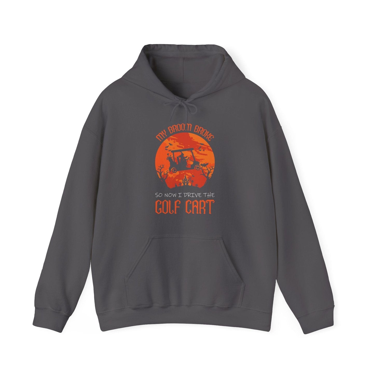 Halloween Witch Golf Cart Hooded Sweatshirt Hoodie