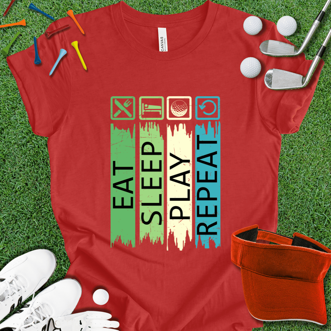 Eat Sleep Golf Repeat T-Shirt