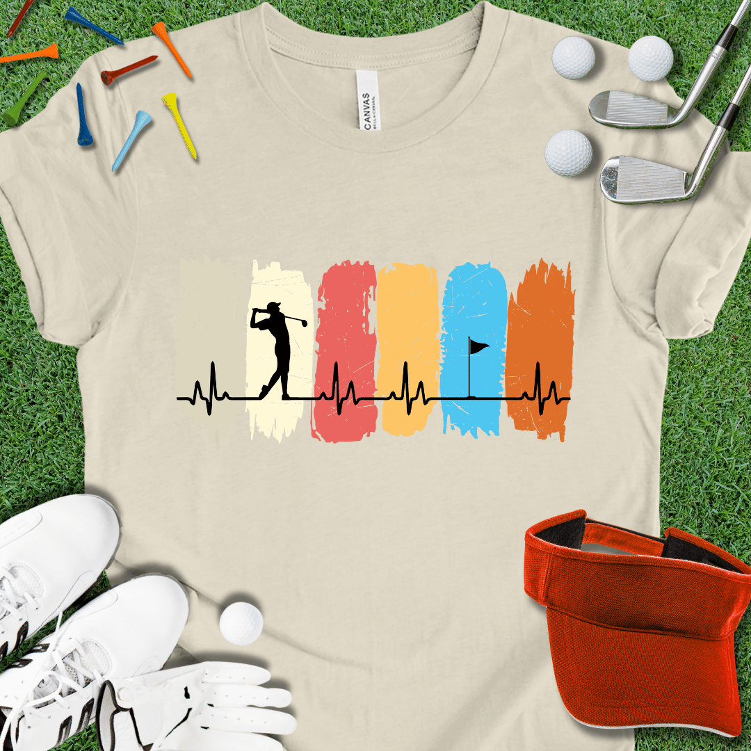 Golf Heartbeat T-Shirt