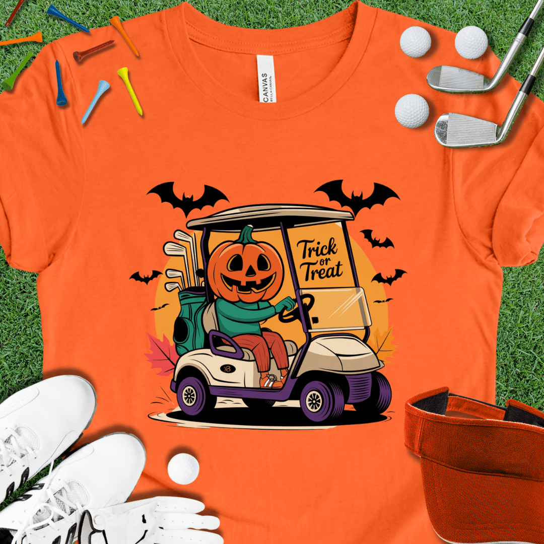 Jack-O-Lantern Golf Cart T-Shirt