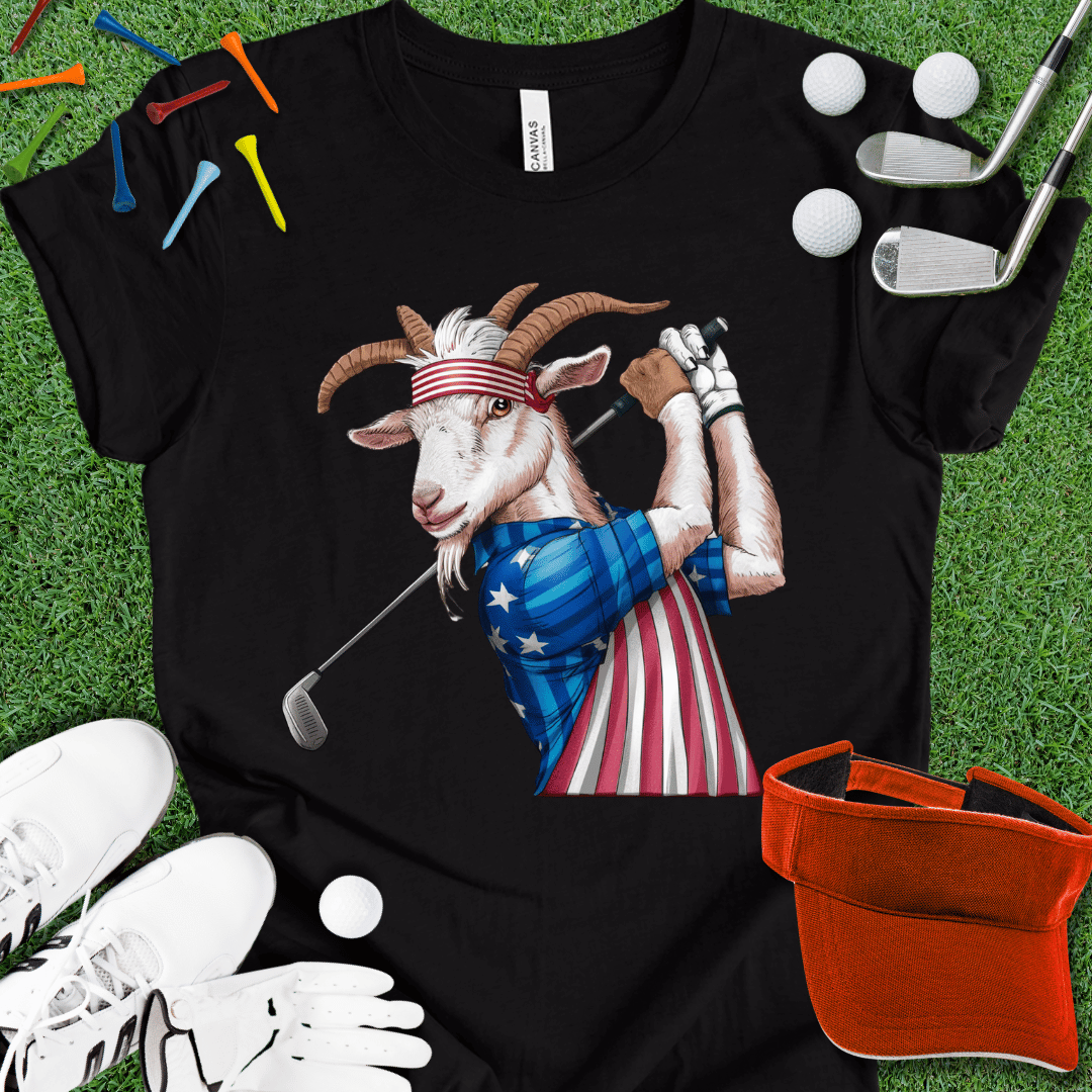 Golfing GOAT America Graphic T-Shirt