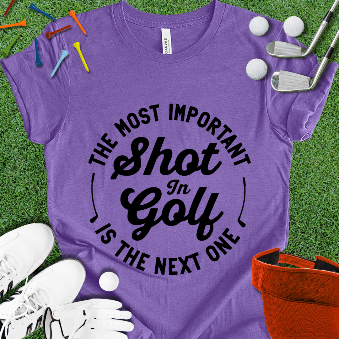 Most Important Shot In Golf Black T-Shirt