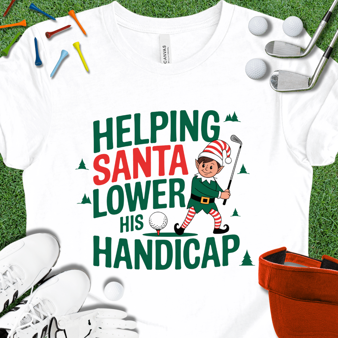 Helping Santa Lower His Handicap T-Shirt