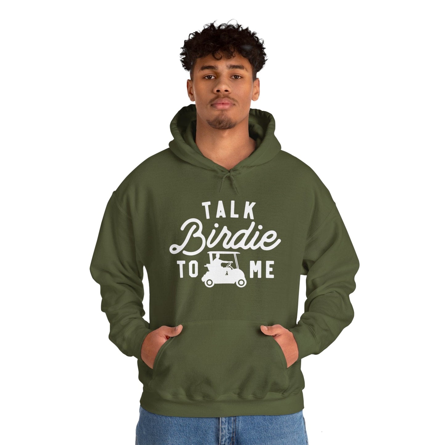 Talk Birdie to Me Graphic Golf Hooded Sweatshirt Hoodie