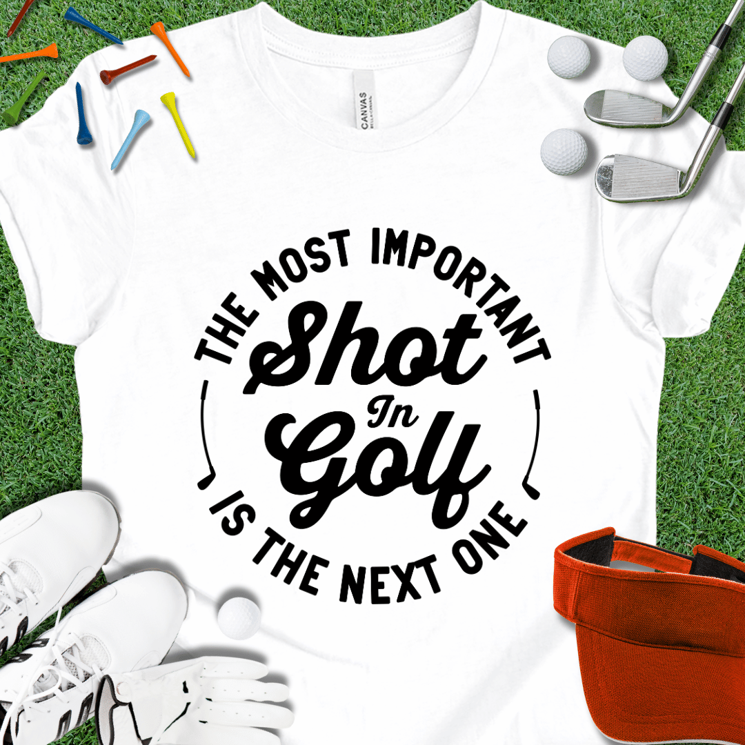 Most Important Shot In Golf Black T-Shirt