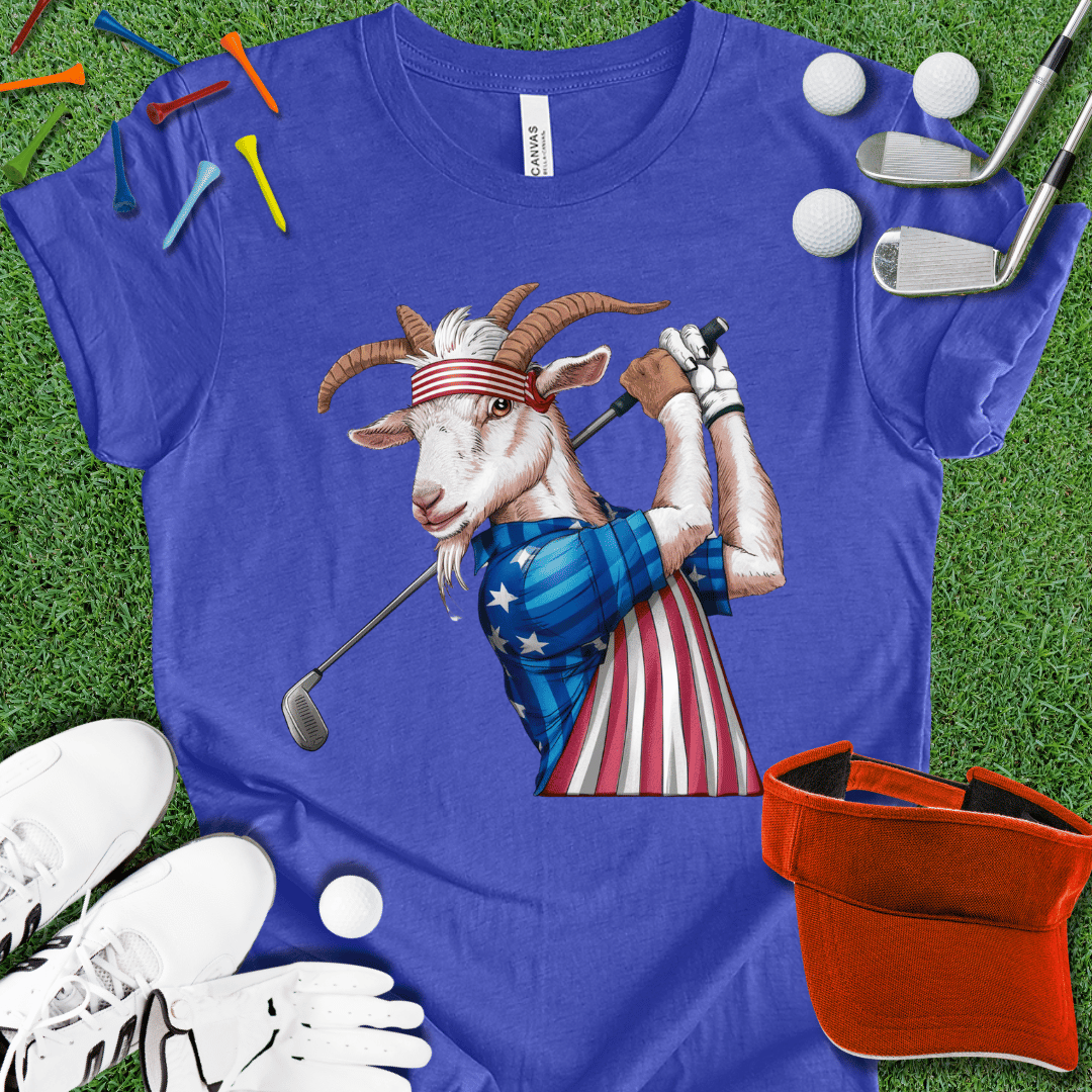 Golfing GOAT America Graphic T-Shirt