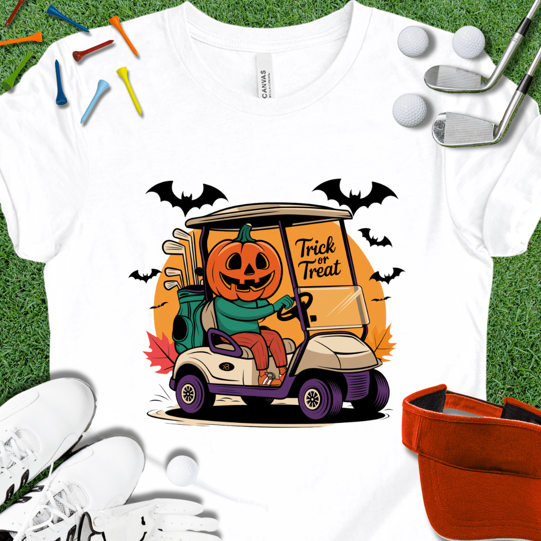 Jack-O-Lantern Golf Cart T-Shirt